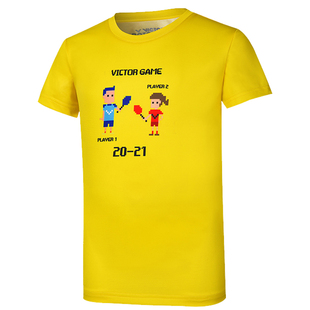 特惠清仓victor胜利儿童羽毛球服专业男童女童青少年运动短袖t恤
