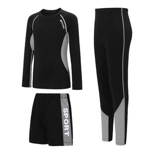 回力儿童速干衣春季女童健身训练服女孩紧身体能打底跑步运动套装