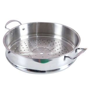 加厚304不锈钢加深蒸格家用宝宝辅食锅专用16cm18cm蒸笼蒸屉蒸架