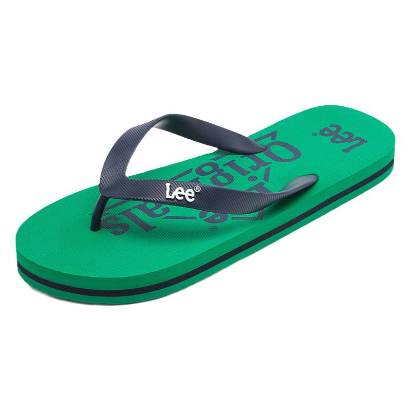 lee旗舰店花纹日常潮流人字拖