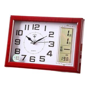 北极星座钟摆钟台式家用钟表桌面台钟时钟静音简约万年历摆件台钟