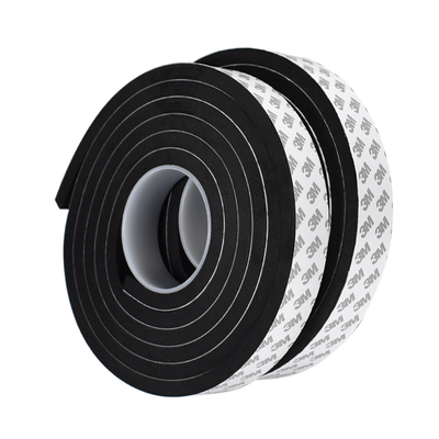 3m黑色双面胶高粘度3MEVA海绵强力泡棉单面胶5.8.10mm加厚幕墙固定墙面门窗缝隙密封条隔音减震缓冲三M胶带