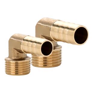 铜外丝宝塔弯头90度直角接头燃煤气皮管气管软管格林PL6 8 1012MM