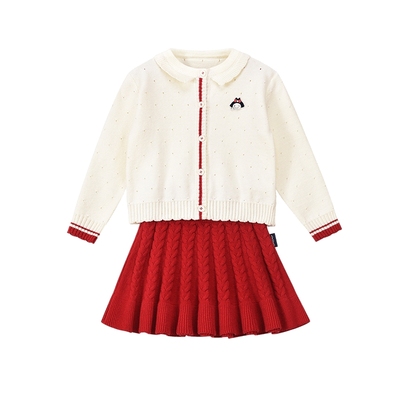 allolugh可爱的毛衣裙子套装