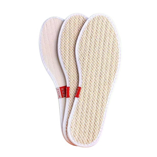 棉麻鞋垫女款艾草除臭加厚男士透气吸汗防臭汗脚专用运动皮鞋垫子