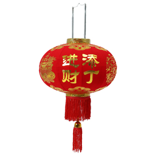 绒布喜庆大红灯笼添丁进财结婚挂饰乔迁装饰阳台大门户外家用灯笼