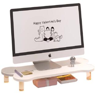 电脑显示器增高支架氛围灯桌面收纳垫高办公桌台式屏幕抬高置物架