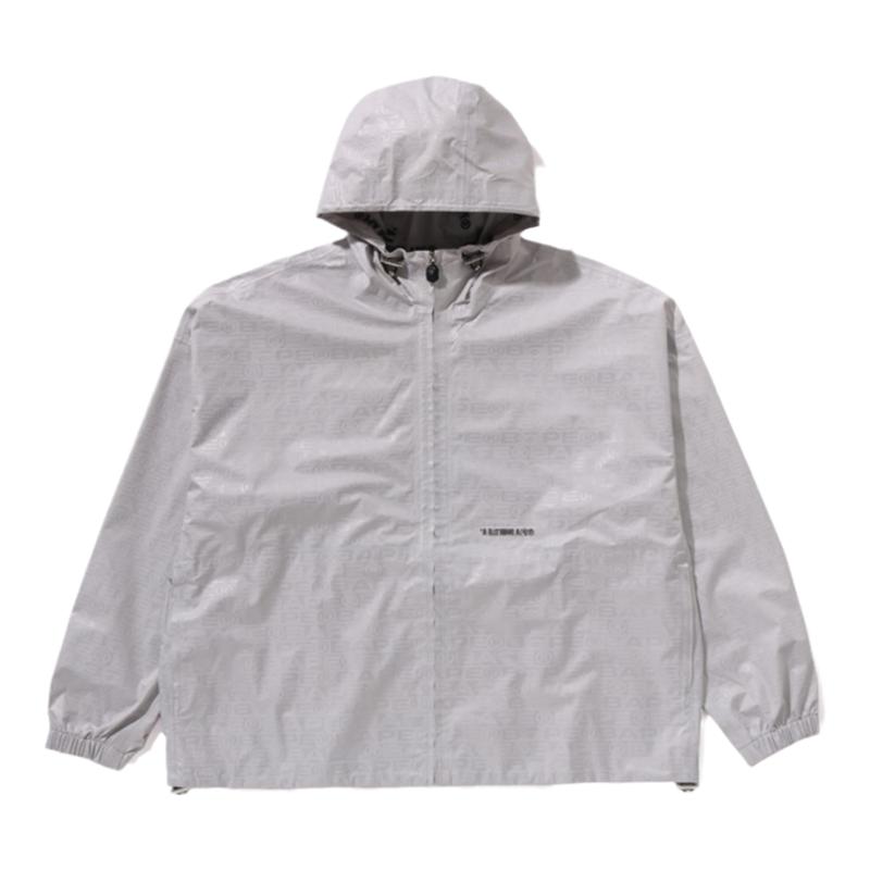 暗纹图案连帽夹克BAPE
