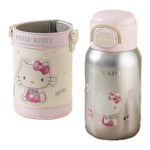 杯具熊学霸Kitty儿童双饮保温杯男女幼儿园宝宝吸管水杯子保温壶