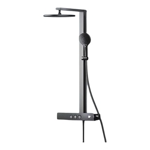 科勒恒温花洒套装数显挂墙淋浴柱浴室按键大顶喷SH10雨神37963T