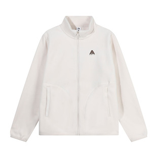 安踏外套女2026春秋新款摇粒绒卫衣户外保暖抓绒衣加绒内搭上衣女