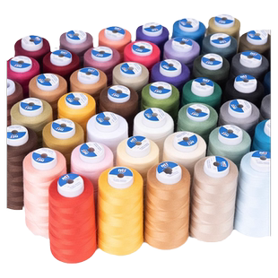 缝纫线402手工针线缝补家用缝纫机专用宝塔线卷缝衣线黑白涤纶线