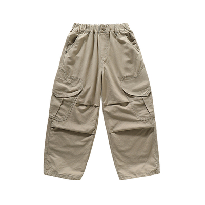 女童2026新款工装爱心口袋长裤潮