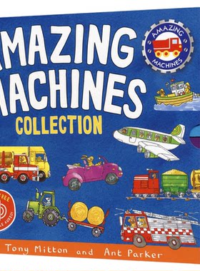 Amazing Machines Collection 神奇的机器10册套装 赠音频 英语绘本故事 英语启蒙 图解词汇 幼儿百科科普 英文原版进口图书