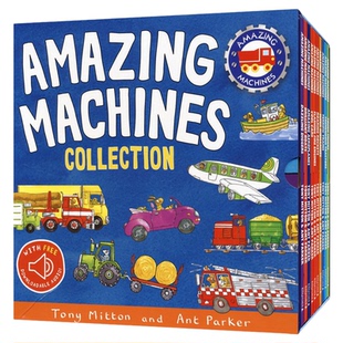 Amazing Machines Collection 神奇的机器10册套装 赠音频 英语绘本故事 英语启蒙 图解词汇 幼儿百科科普 英文原版进口图书