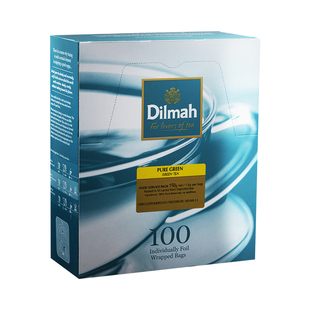 Dilmah迪尔玛锡兰绿茶茶包100片 斯里兰卡进口绿茶包 绿茶茶叶包