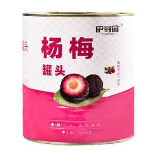 杨梅罐头商用3公斤大桶装3kg新鲜糖水水果罐头餐饮烘培批发水果捞