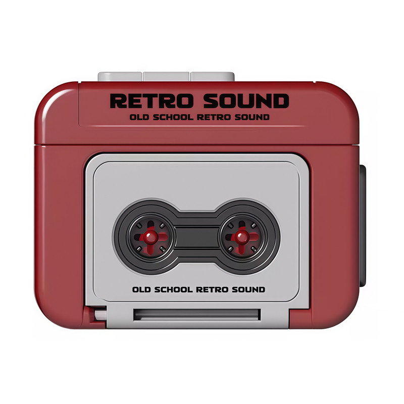 复古录音机挂件钥匙扣磁带机挂件会放音乐可放磁带迷你摆件播放器