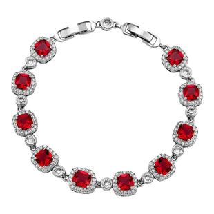 KREAM 红石方糖满钻网球手链男嘻哈女