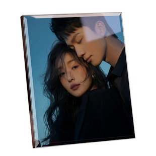 写真情侣相框摆台定制相片加打印洗照片做成高级感水晶相册摆件