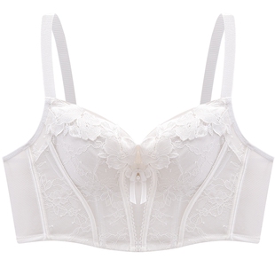 商场同款MYBODY新款内衣女立体水溶花加宽重调型薄杯优雅聚拢文胸