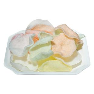 虾片自己炸美味儿时回忆大连龙海胜彩色膨化地标产品零食菜园小记