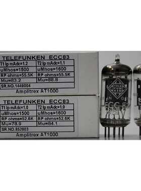 议价ECC83 Telefunken 钻石底部德国制造 Amplitrex 测试 #144984