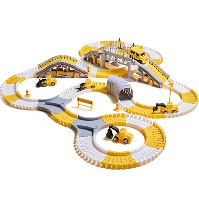 儿童百变轨道小火车玩具电动车汽车男孩男童益智3岁赛车模型礼物4