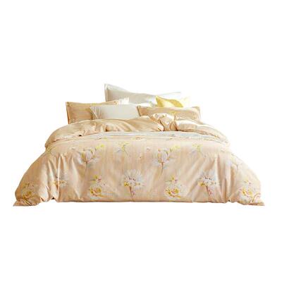 罗莱全棉花卉加厚磨毛四件套