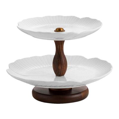 初晨雅夕双层水果盘复古风中古风