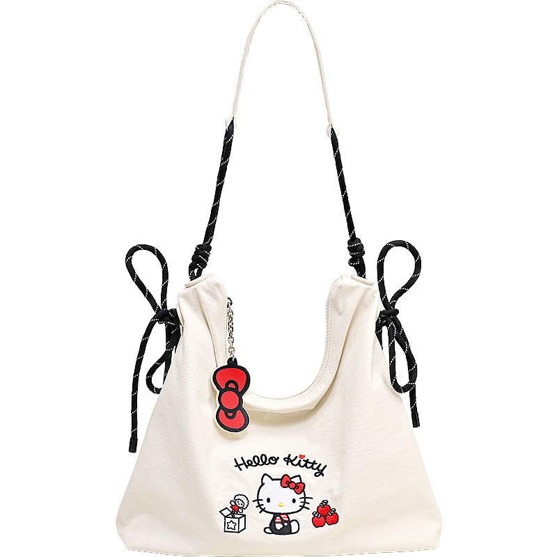 TOUTOUHELLOKITTY凯蒂猫kt帆布包女托特包大容量松弛感韩系慵懒风