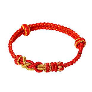 普陀山2026马年百解绳编织手链太岁小红手绳本命年红绳男女护身符