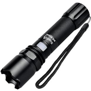 正品SupFire神火A10强光手电筒USB可充电LED家用户外骑行防水远射