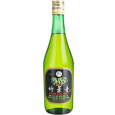 汾酒竹叶青酒45度玻竹单瓶特卖