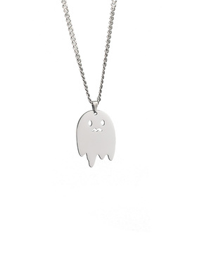 钛钢简约幽灵项链新款女搞怪短袖