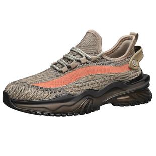 森马男鞋春季透气飞织网面运动休闲跑步网鞋青少年增高爆米花潮鞋