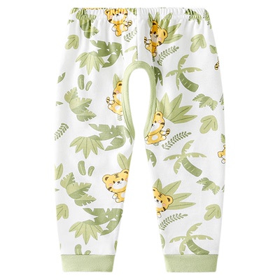 2条装0-3岁儿童裤子春秋季宝宝开裆裤男童女童长裤外穿纯棉休闲裤