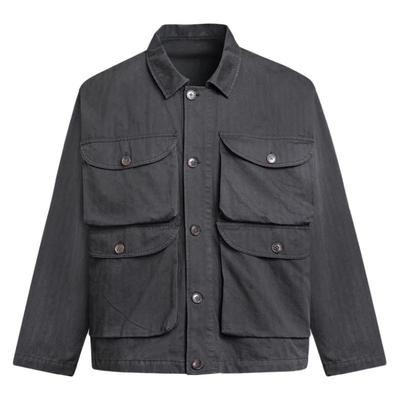 纽约潮牌Profound Permanence系列 洗水做旧机能风工装夹克外套