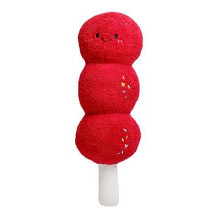 创意卡通新款冰糖葫芦造型玩偶红色毛绒玩具女孩拍摄道具摆件闺蜜