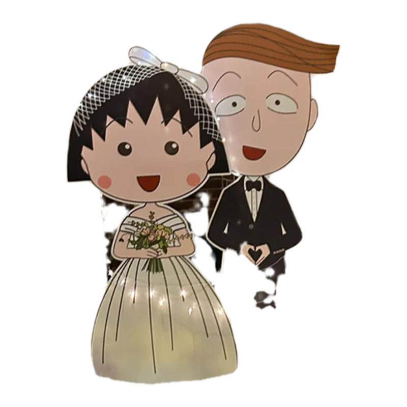 樱桃小丸子求婚布置KT板