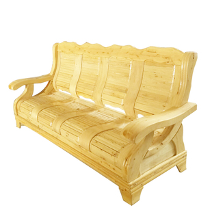 全实木沙发组合全柏木客厅现代简约原木三人新中式小户型家具茶几