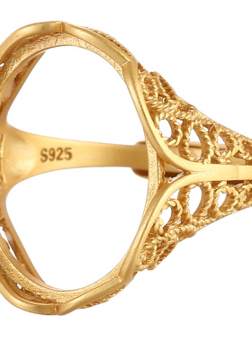 致闺蜜女s925银材质戒指空托