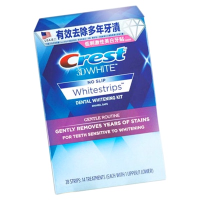美版佳洁士温和美白牙贴敏感去黄