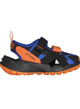 adidas阿迪达斯童鞋26夏男大童户外魔术贴耐磨包头运动凉鞋KJ1882