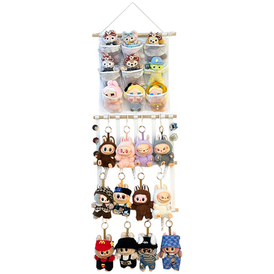 拉布布收纳架壁挂钥匙扣置物架