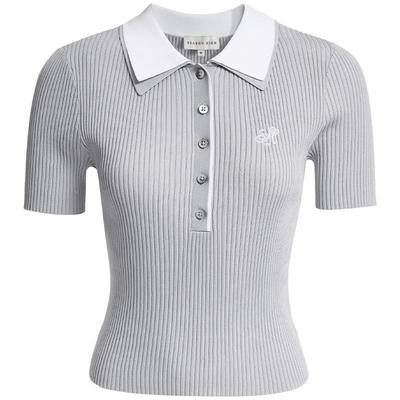 SEASON HIGH秋冬时尚百搭舒适潮撞色双层短袖假两件针织polo女装