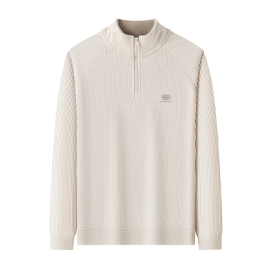 秋冬新款半拉链男士长袖保暖卫衣