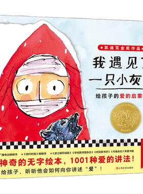 【当当网 正版童书】小读客 我遇见了一只小灰狼 2018年凯迪克金奖作品 给孩子的爱的启蒙书 儿童读物幼儿