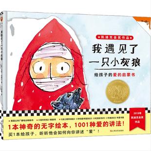 【当当网 正版童书】小读客 我遇见了一只小灰狼 2018年凯迪克金奖作品 给孩子的爱的启蒙书 儿童读物幼儿