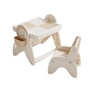 巧乐熊儿童积木桌子多功能大颗粒折叠画板宝宝桌男女孩益智力玩具